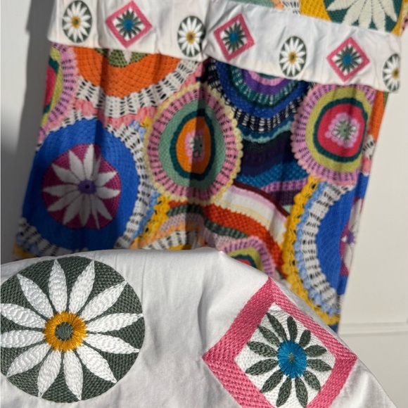 NEVER FULLY DRESSED
Crochet Print Malibu Midi Dress in Cotton-poplin - Picture 8 of 9